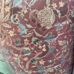 長椅子用の座布団の画像