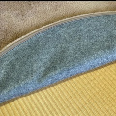 円形ラグ ラビットファータッチ カーペットピンク 直径140cmの画像