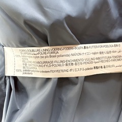 ZARA ZARAダウンジャケット メンズS ブルーグレーの画像