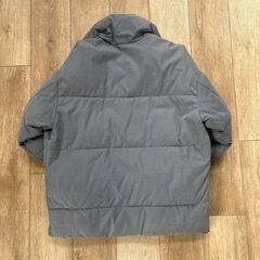 ZARA ZARAダウンジャケット メンズS ブルーグレーの画像