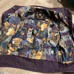 ダウンジャケットmサイズむらさきの画像