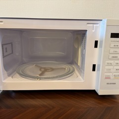 【2024年製】電子レンジ(ホワイト)【アイリスオーヤマ／IMB-T178-W】の画像