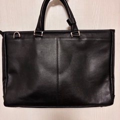 豊岡鞄 牛革　2way ビジネスバッグ A4 トートバッグ 黒色の画像