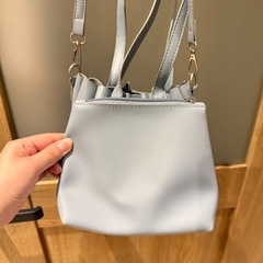 【BLUE×PALANG】プリーツショルダーバッグの画像