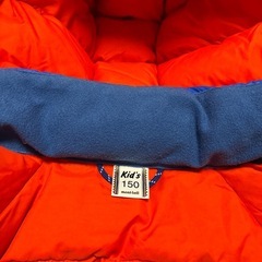 モンベル650FPネージュダウンパーカ Kid's150ブルー　キッズの画像