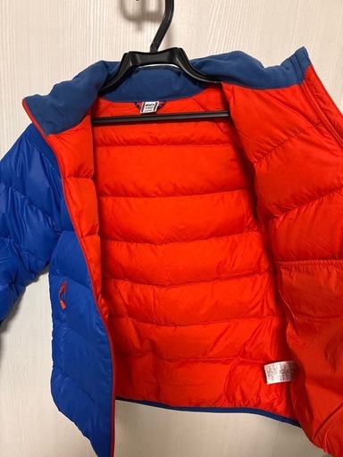 モンベル650FPネージュダウンパーカ Kid's150ブルー　キッズ