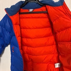 モンベル650FPネージュダウンパーカ Kid's150ブルー　キッズの画像