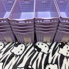 ダイソー 収納ケース 紫 20個の画像