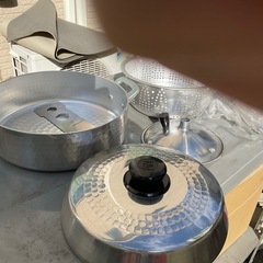 【美品】蒸し器 付属品揃ってます の画像