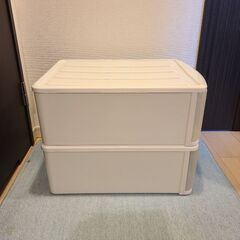 収納チェスト2個(IRIS) クローゼットに最適サイズの画像