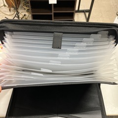 I 2512-283 JUNDUN ファイルケースA4 書類ケース12ポケット　未使用品の画像