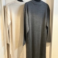 マタニティ　ニットワンピ2着の画像