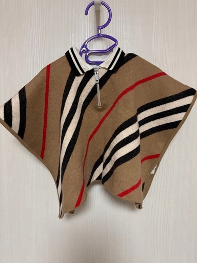 バーバリー 現行タグ　ベビーポンチョ ノバチェック　SサイズBurberry
