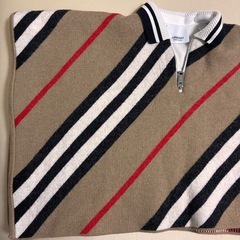 バーバリー 現行タグ　ベビーポンチョ ノバチェック　SサイズBurberryの画像