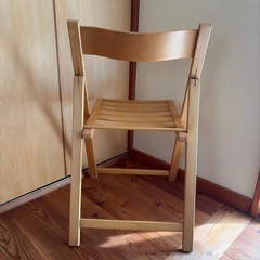 無印良品　木製折りたたみチェアの画像