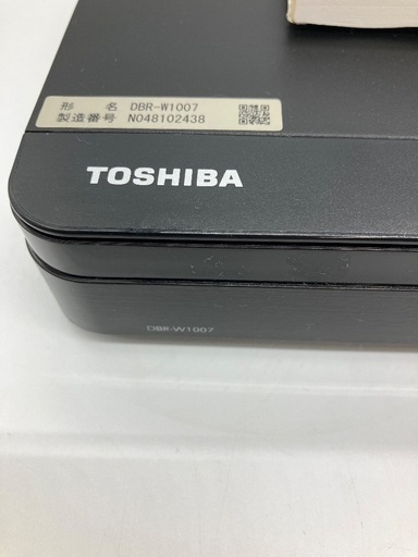 トレファク足立扇店】Blu-rayﾚｺｰﾀﾞｰ TOSHIBA DBR-W1007 取説・ﾘﾓｺﾝ付