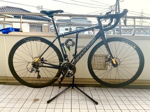 (受付終了)【セット】Cannondale SYNAPSE Tiagra 2018 54cm＋3本ローラー＋付属多数《室内保管》