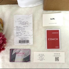 COACH コーチ 長財布 シグネチャー ブラック 型押しロゴ 付属品付の画像