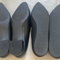 (取引決定)24.5cm GUの靴 (黒)の画像