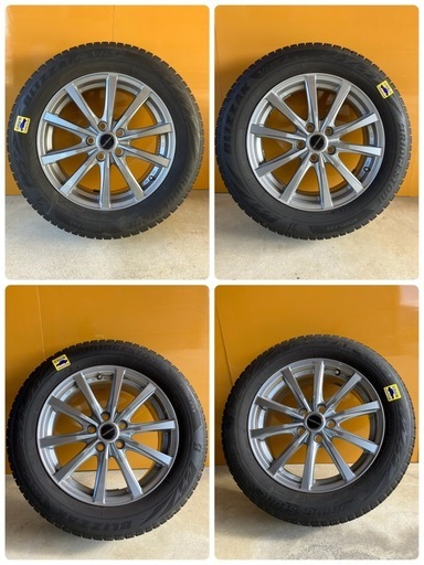 カローラクロス等　215/60R17  2024年製スタッドレスタイヤ＆ホイール4本セット（2024年製 / ワンシーズン使用）  