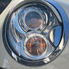 ミニクーパー　ヘッドライトバイザー　アイブロウ　グロスブラックの画像