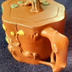 🍵かなり細工にこだわりの有る急須 工芸品 松竹梅の画像