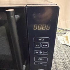 A-Stage 18L 単機能 電子レンジ DRF-S18HFA-B 2022年 ブラック 黒 フラットテーブル チャイルドロック機能搭載 シンプル  の画像