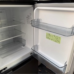 2ドア冷蔵庫 シャープ SJ-D15H-H 152L 22年製 つけかえどっちもドア 58L引出し型冷凍庫 耐熱トップ 動作品 の画像