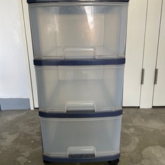 三段引き出しキャビネット チェスト 収納ケースの画像