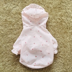 新出品✨ペット用さくらんぼ柄洋服　Sサイズの画像