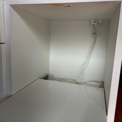 引取で更に割引！！ニトリ　ホワイト食器棚 エトナ90KBの画像