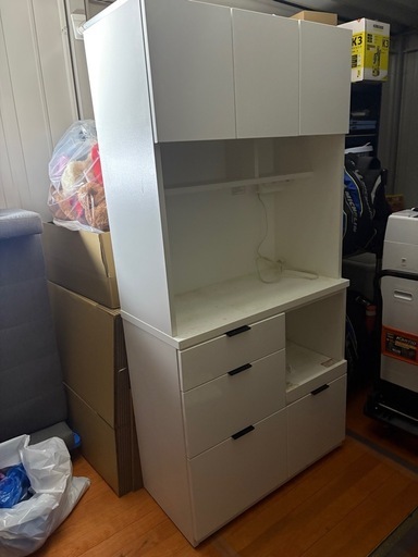 いまだ家具 モダン ローチェスト、3段整理たんす、幅120cm Used/キレイ 