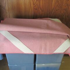 2～3回使用？　NATIONAL　ぽかぽか着せ替えカーペット （ピンク）ヒーター ユニット　1.3畳　DCー1304　100V370W　180×110cm　オーバーカーペット　190×120cm 【ペットはいません】　の画像