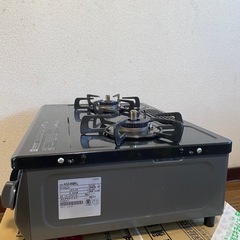 リンナイ Rinnai プロパンガス用 ガスコンロ　 ガステーブル　ブラック の画像