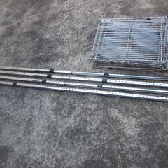  スチールラック 棚　幅約59×　奥行約46×　高さ約184cm　中古品　引取専用  の画像