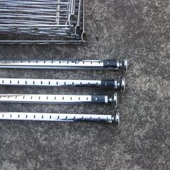  スチールラック 棚　幅約59×　奥行約46×　高さ約184cm　中古品　引取専用  の画像