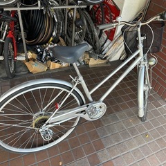 27インチ　外装6段変速　オートライト付き　シルバーの画像