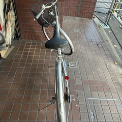 27インチ　外装6段変速　オートライト付き　シルバーの画像