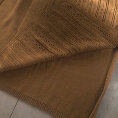 アンドクチュール　ロングカーディガン　キャメル　Mの画像