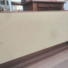 2口コンセント付き パソコンデスク 幅100㎝ ミドルブラウン コルクパネル PCデスク フリーデスク 机 西岡店の画像