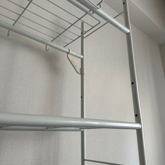 棚付ランドリーラックの画像