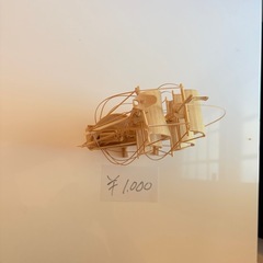 竹製帆船(手作り)の画像