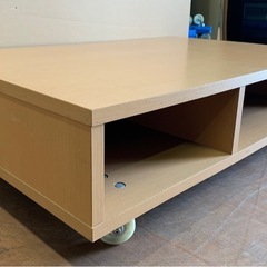 ★オシャレ★ローテーブル・テレビ台・キャスター付き・約高さ26.5cm×幅90cm×奥行き59cm※商品の詳しい状態やサイズ感等は現物にてご確認ください。の画像