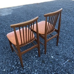 定型文には返信しません　昭和レトロ　IFの家具　ダイニングチェア　2脚セット の画像