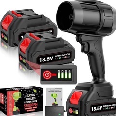 ブロワー 強力 洗車 PSE認定 バッテリー 2個 の画像