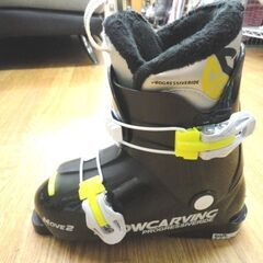 22.0㎝ ジュニア スキーブーツ スノーカービン ブラック 2バックル アウトソール265㎜ SNOW CARVING MOVE2 西岡店の画像