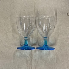 カラフルなガラス製グラス5個セット　引取限定の画像