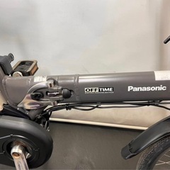 保証付き　送料無料　パナソニック　オフタイム　折りたたみ　電動アシスト自転車　g1220の画像