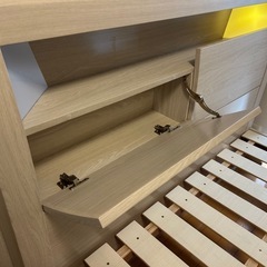 ニトリ　すのこセミダブルベッドフレーム(KB WW ST)の画像