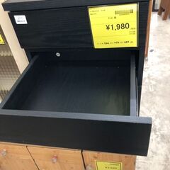 【ジャングルジャングル石津店】キャビネット　ブラック　キャスター付き　収納　　新生活 堺市 西区 堺区 石津の画像